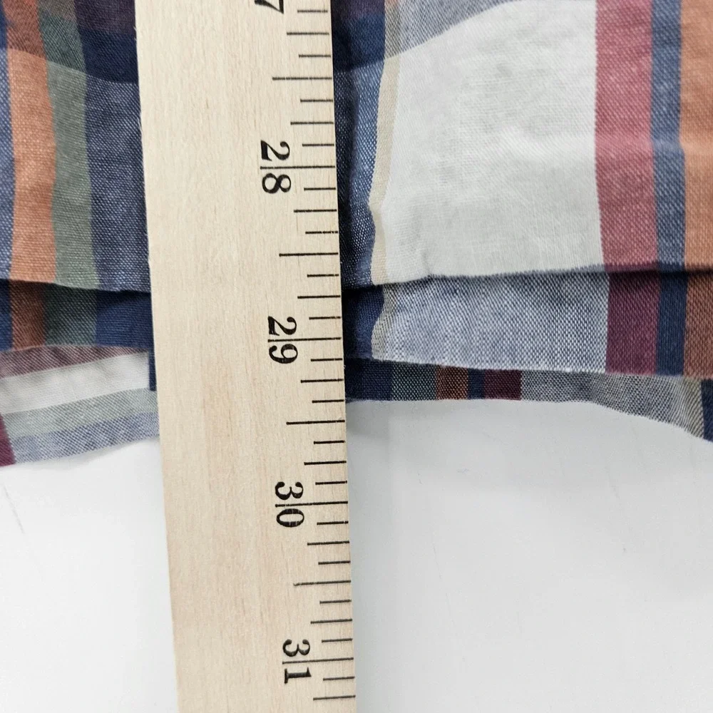 Pendleton Shirt‎ Mens Large Plaid Button Down Short Sleeve Casual FLAWS